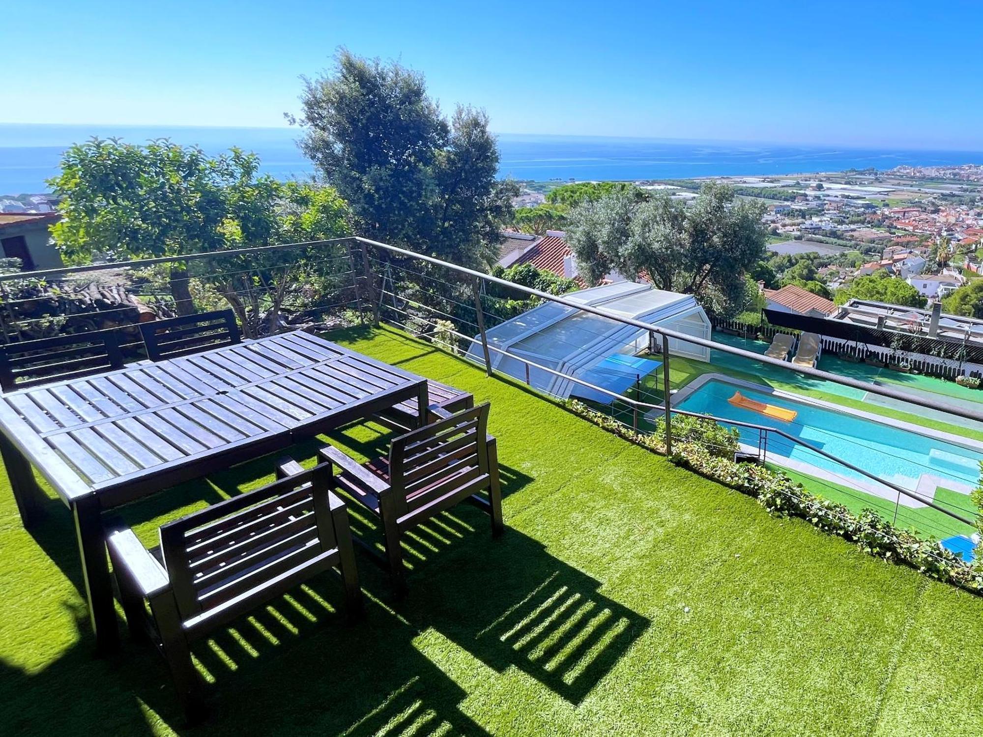 Villa Con Piscina Privada Climatizada 29ºc Santa Susanna Buitenkant foto
