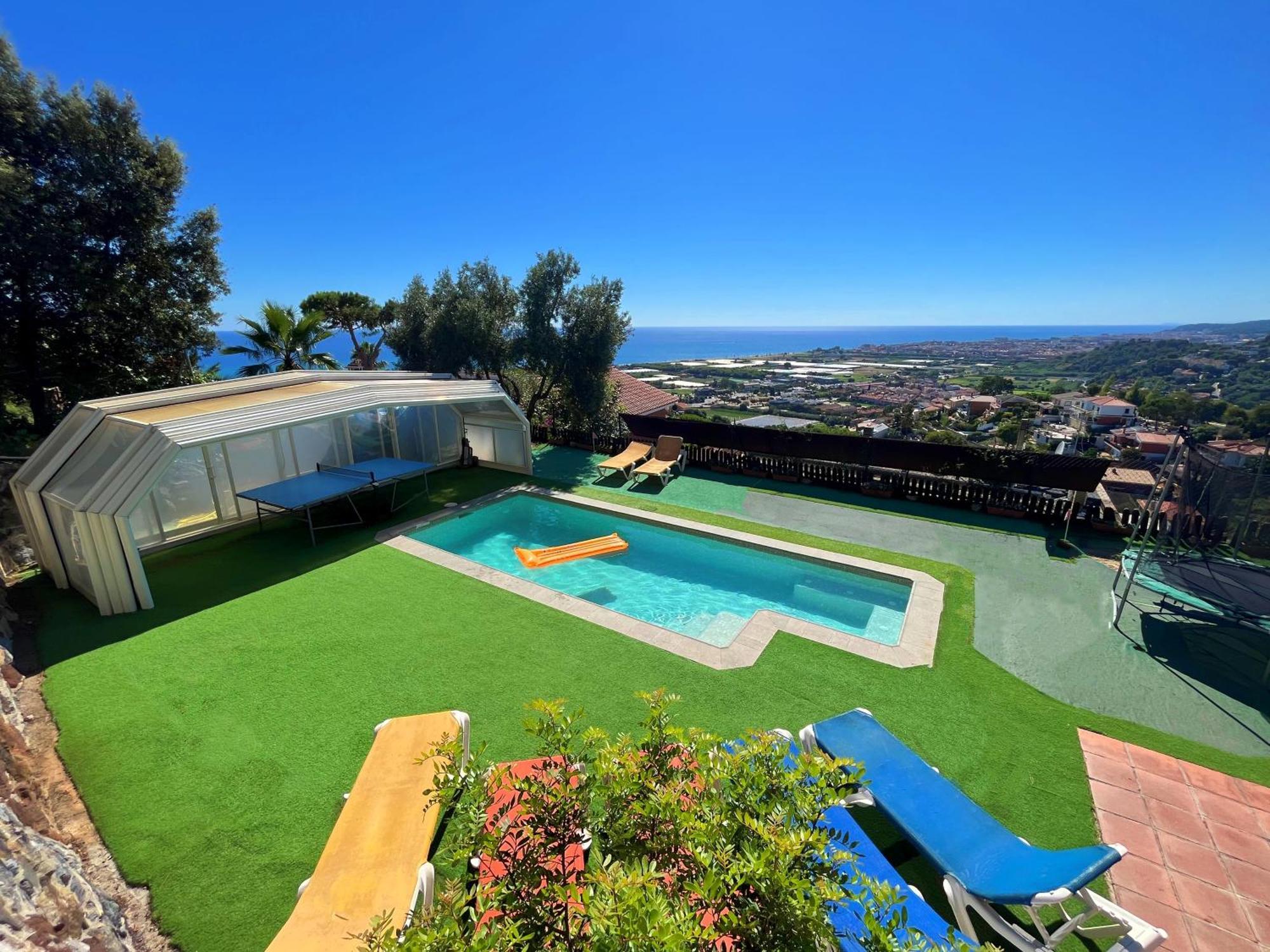 Villa Con Piscina Privada Climatizada 29ºc Santa Susanna Buitenkant foto